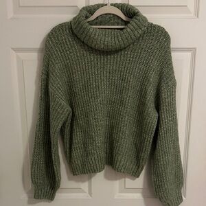 Old Navy Olive Cowl Neck Sweater